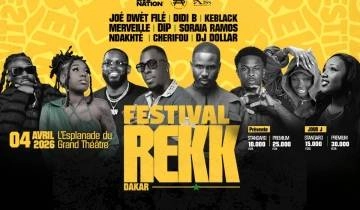 Festival REKK 2026 à Dakar : date, artistes et infos