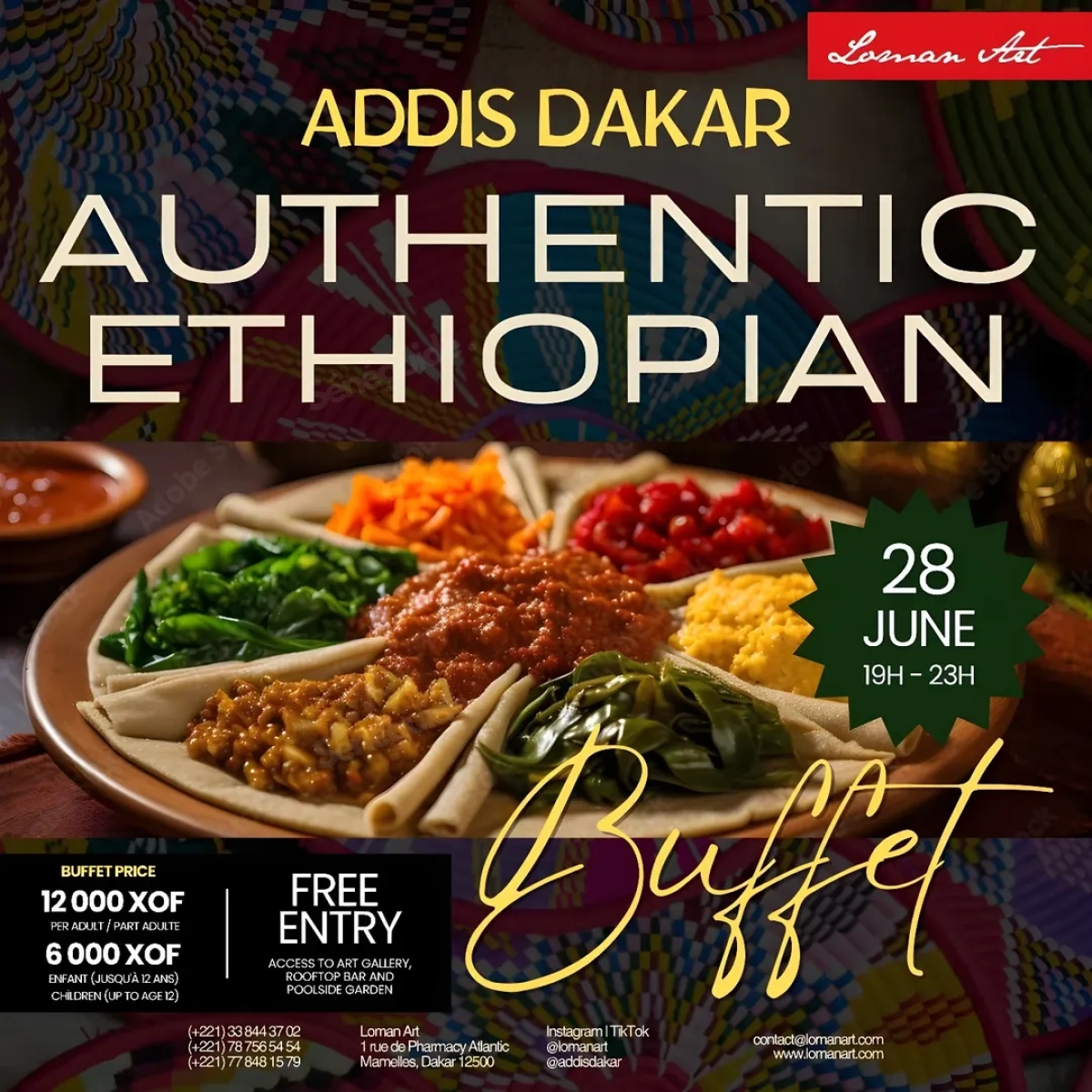 Dîner Culturel & Culinaire Éthiopien