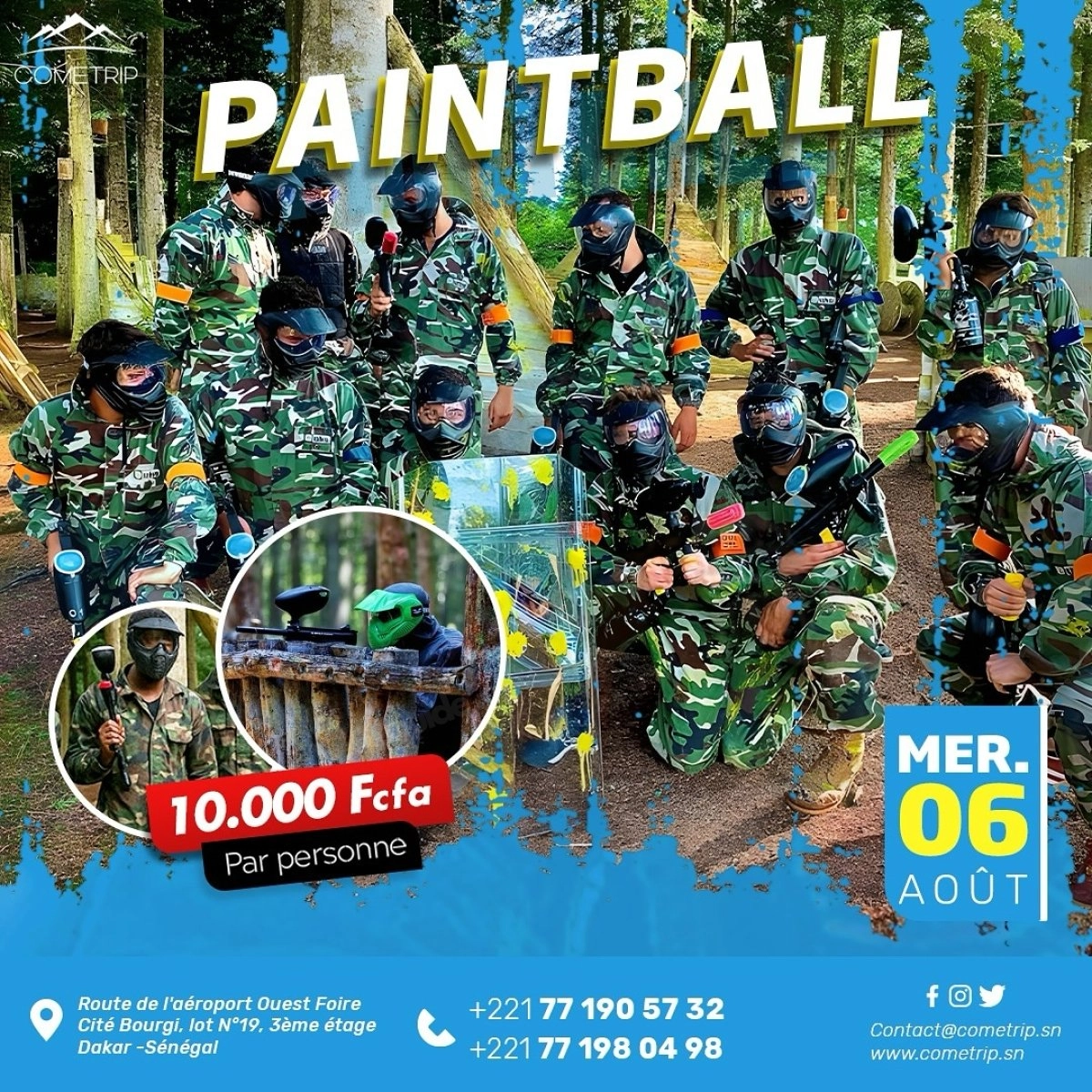 Paintball avec Cométrip
