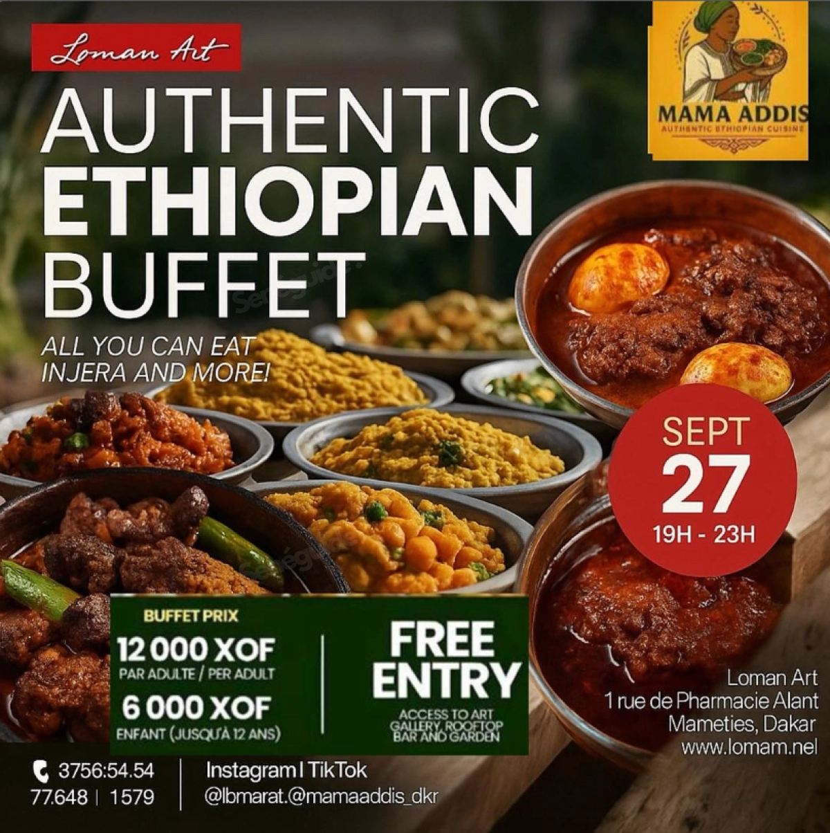 Authentic Ethiopian Buffet