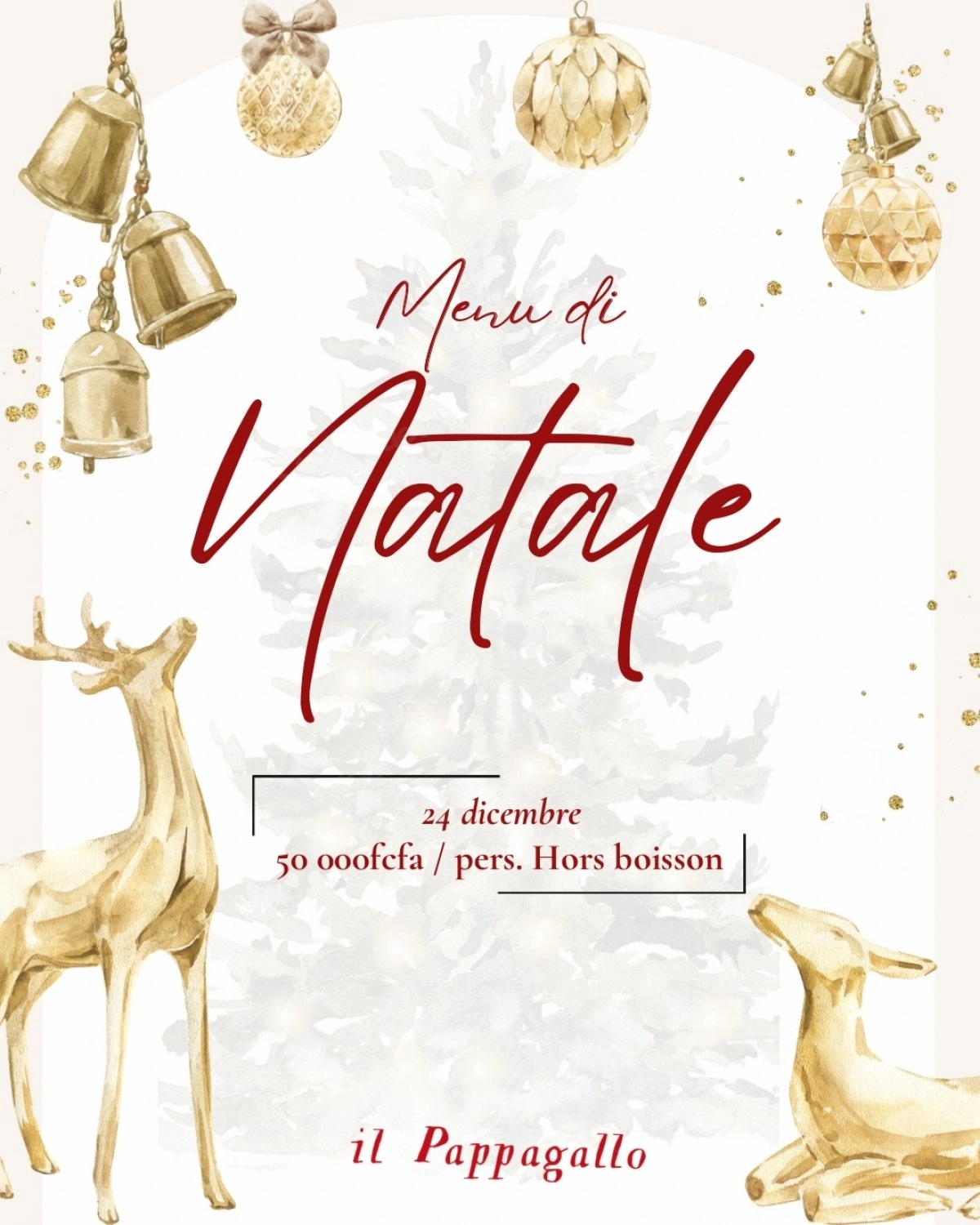 "Menu di Natale" (Il Pappagallo - 24 Déc.)