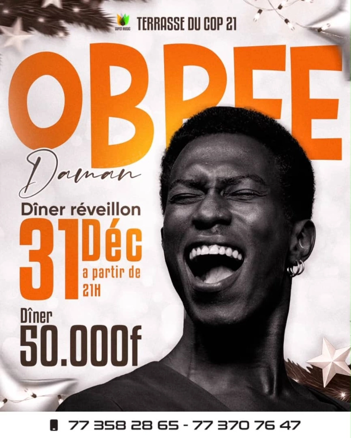 Dîner Réveillon avec Obree Daman