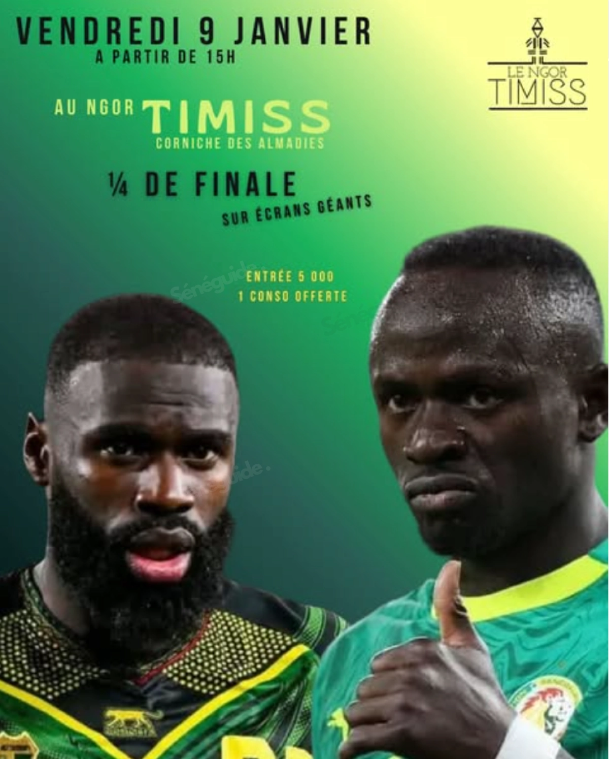 1/4 de Finale au Ngor Timiss