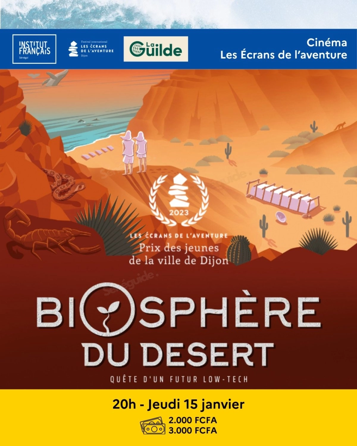 🎬 FOCUS JEUDI 15 JANVIER : Cinéma à l'Institut Français