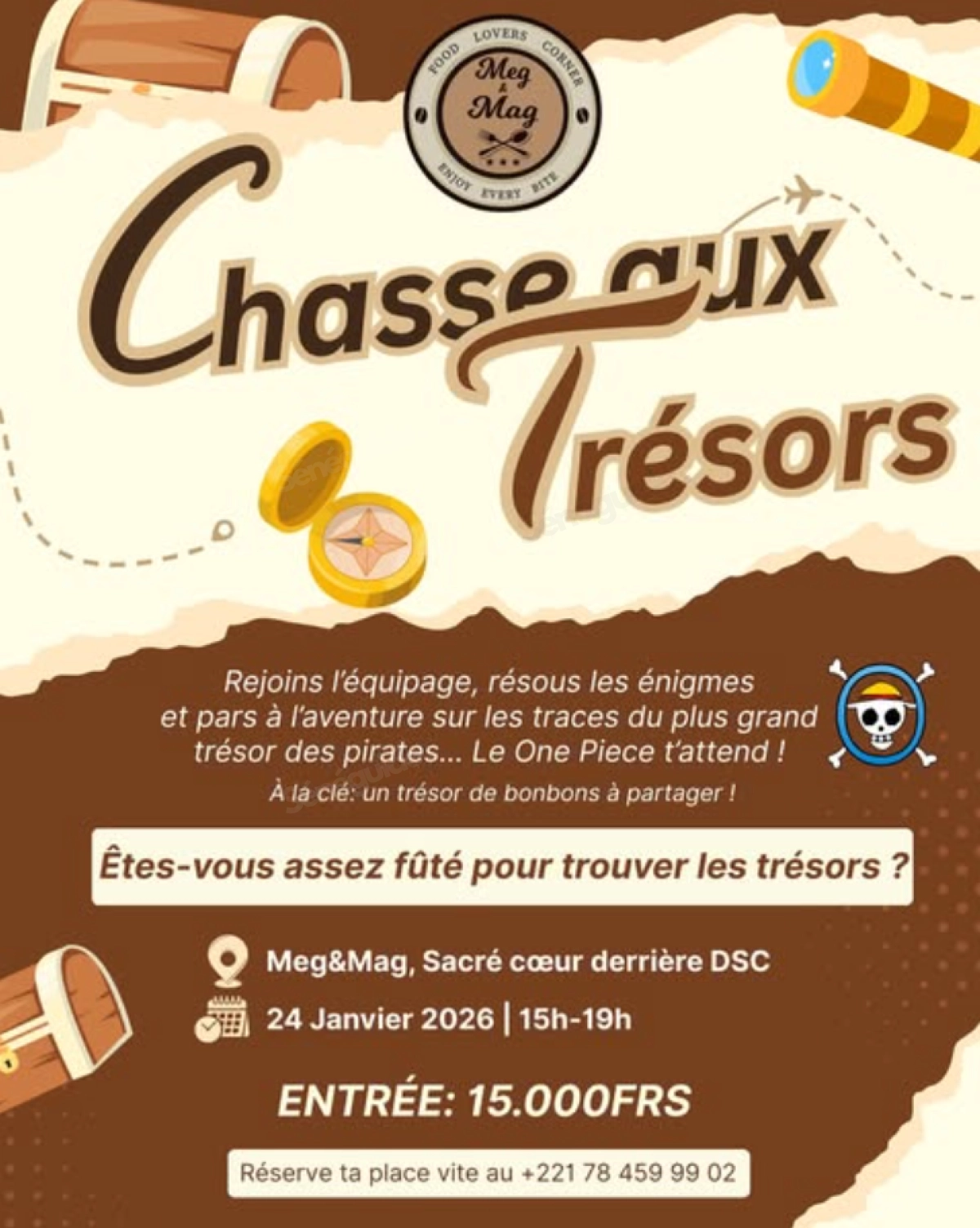 CHASSE AUX TRÉSORS : L'AVENTURE ONE PIECE
