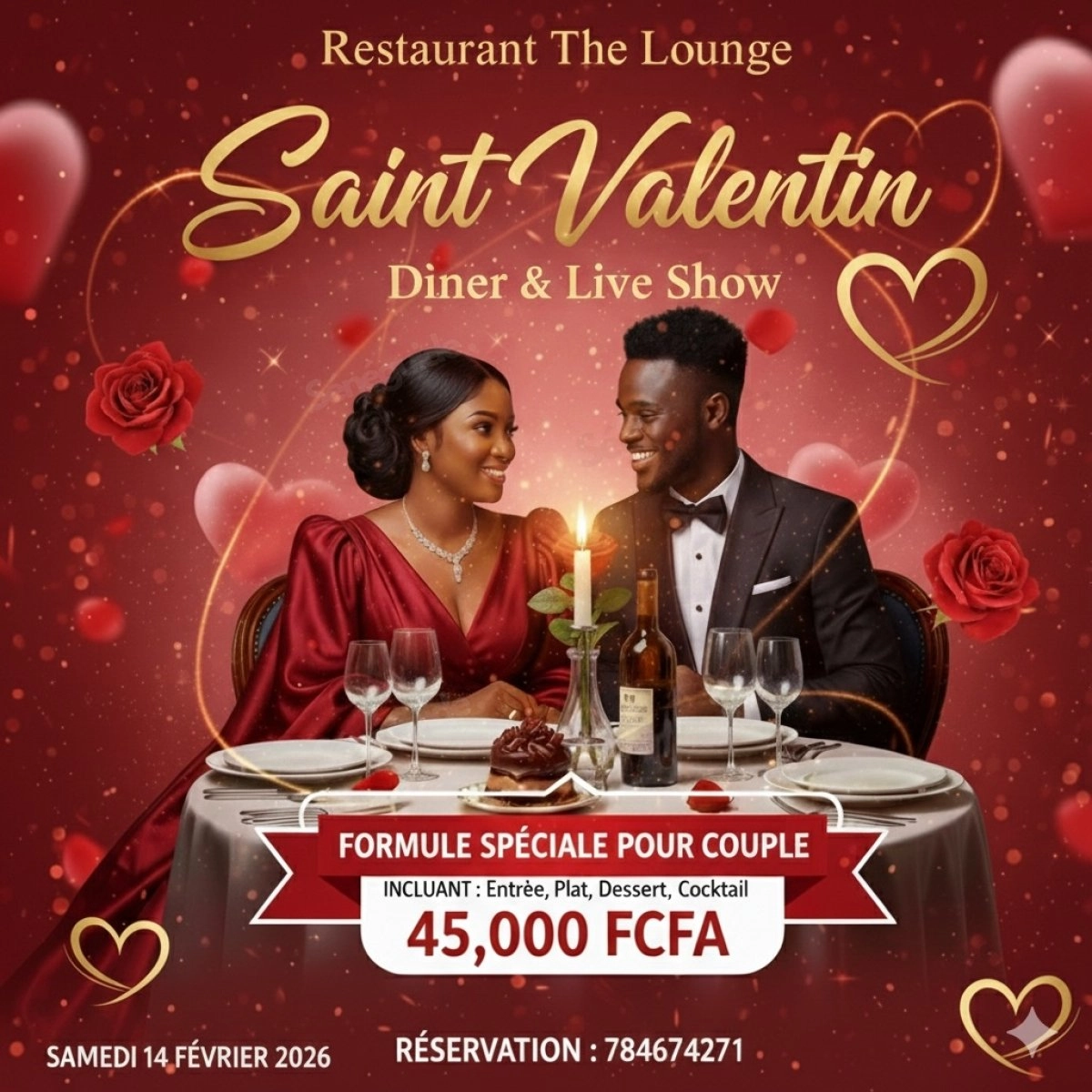 Dîner Saint-Valentin The Lounge