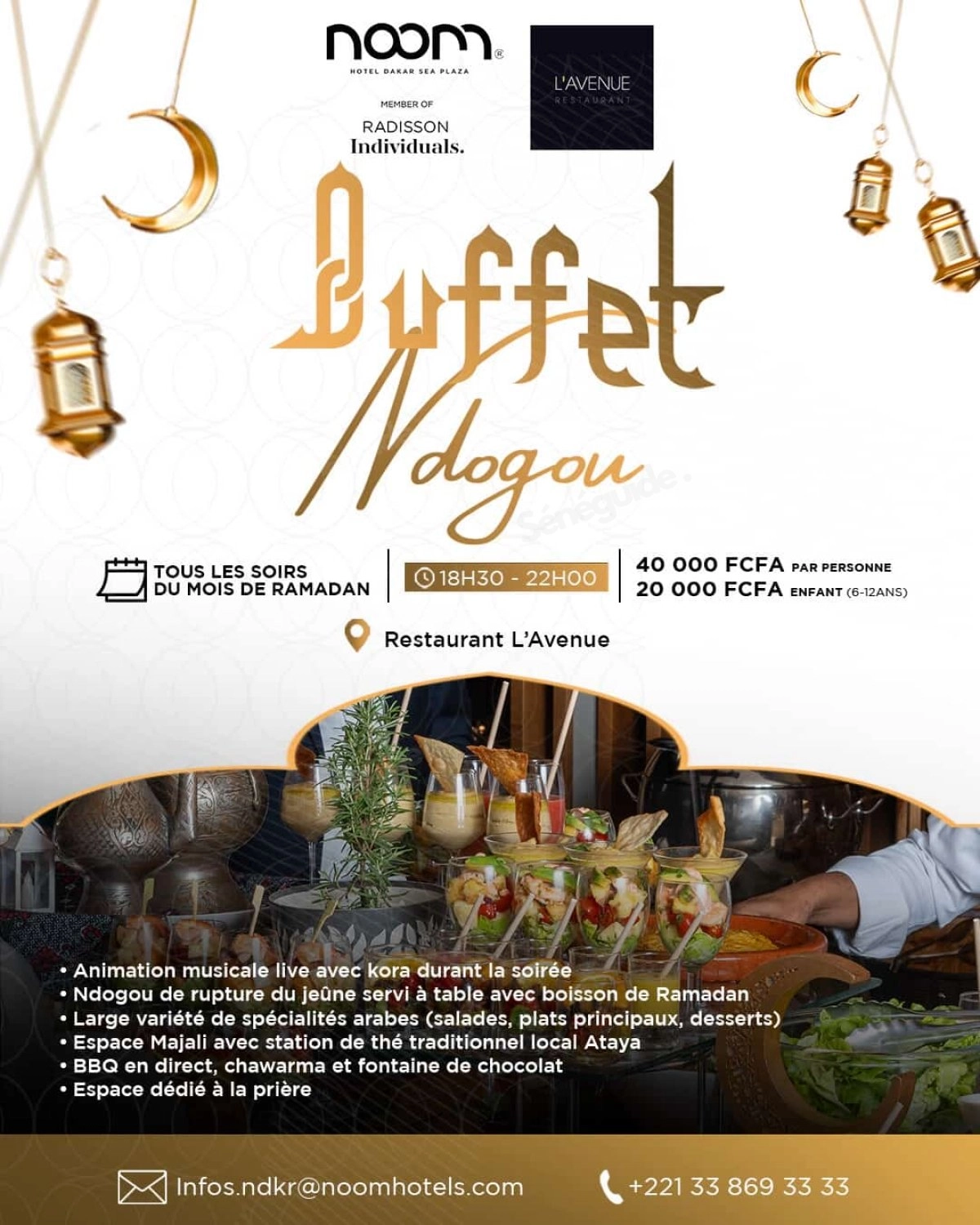 Buffet Ndogou au Noom