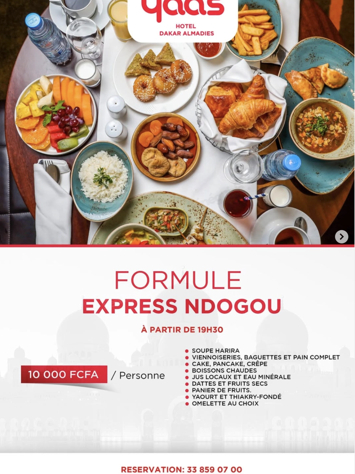 Iftar au Yass Hôtel