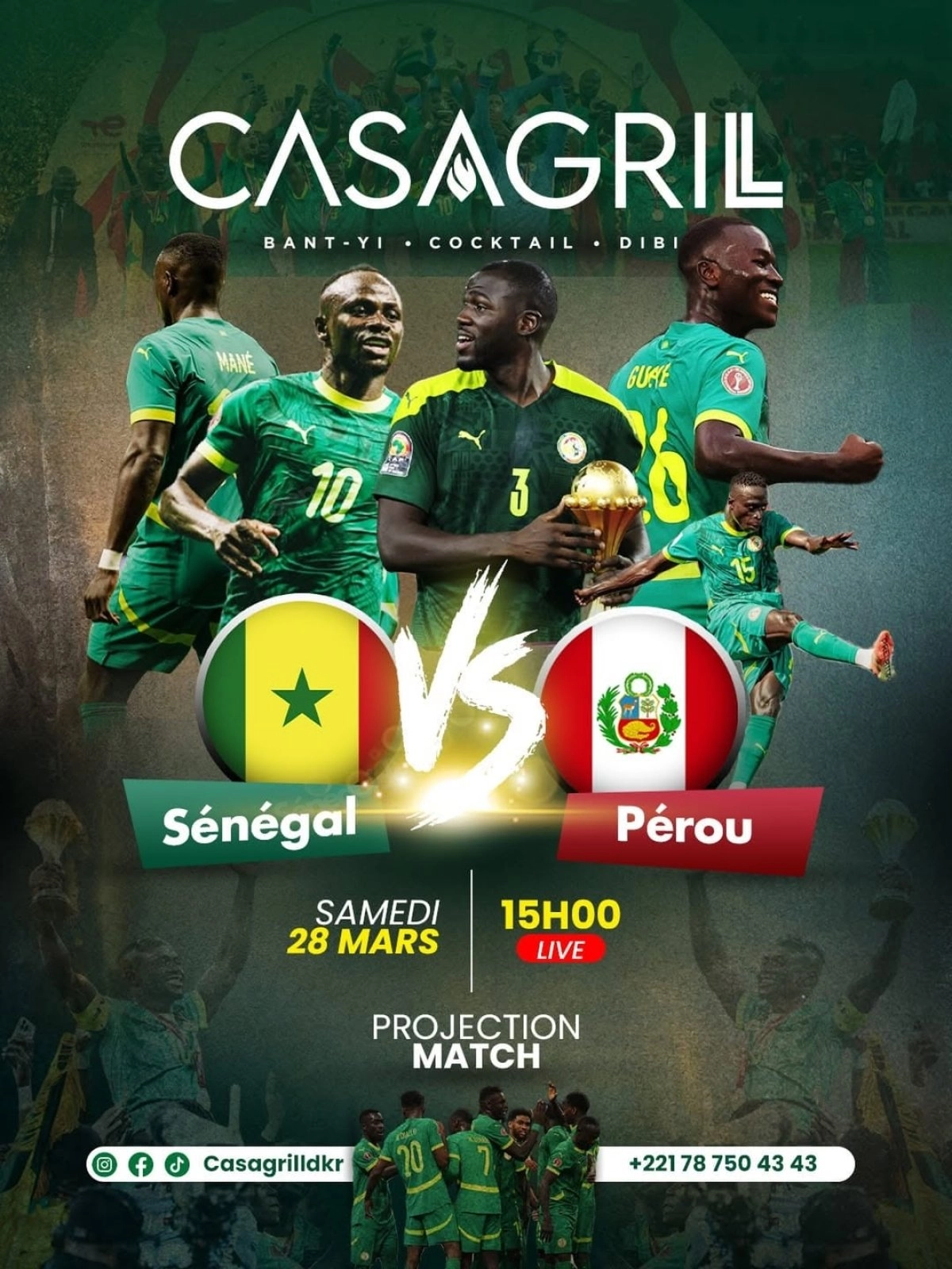 Sénégal vs Pérou