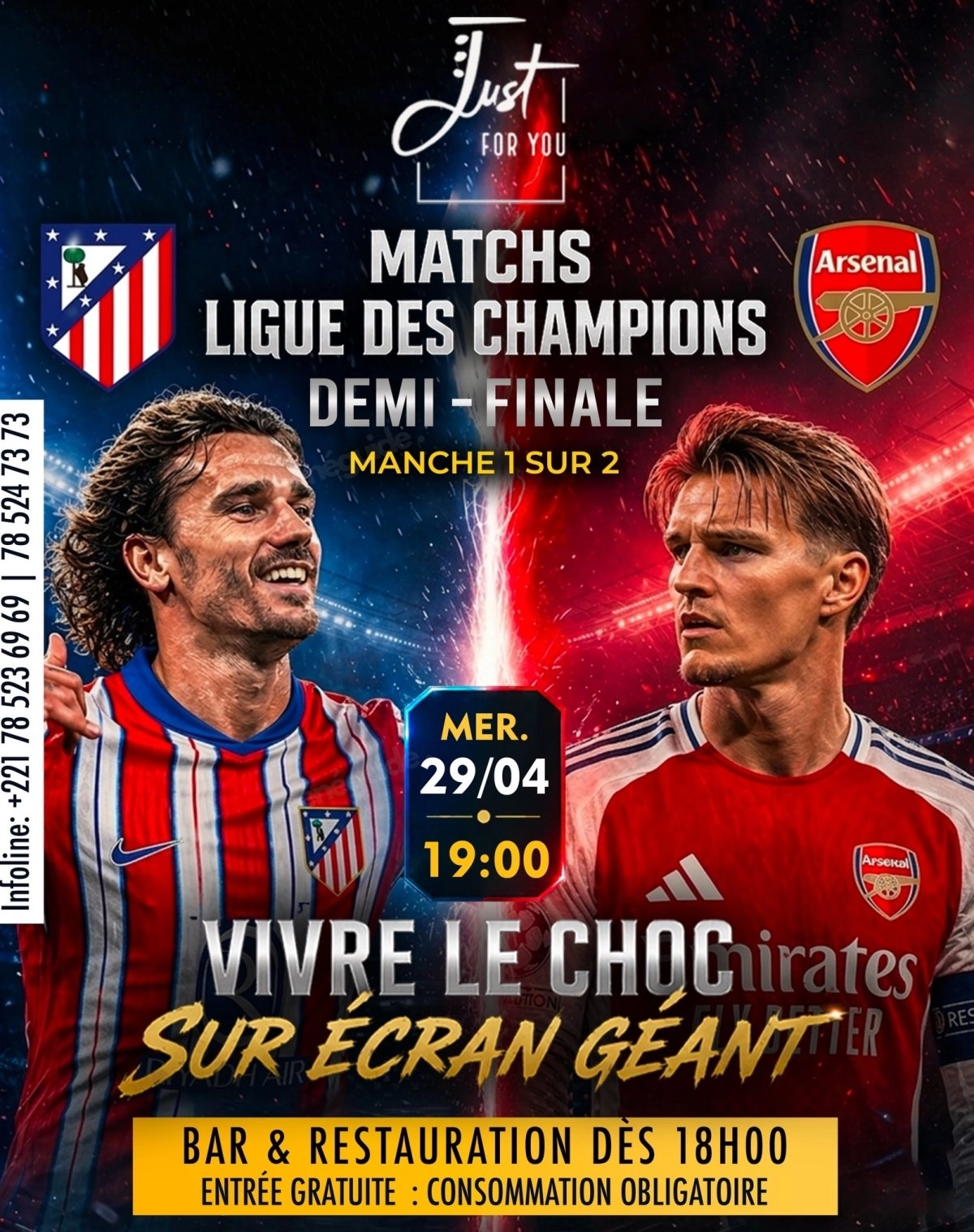 Atlético Madrid vs Arsenal