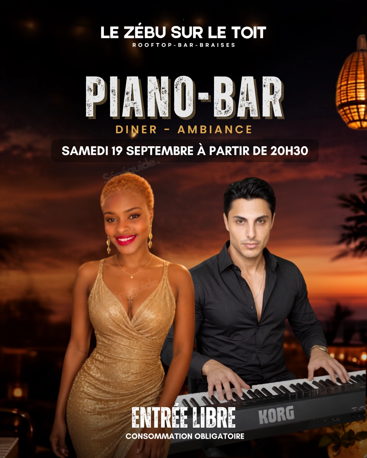 Piano-Bar au Zébu sur le Toit